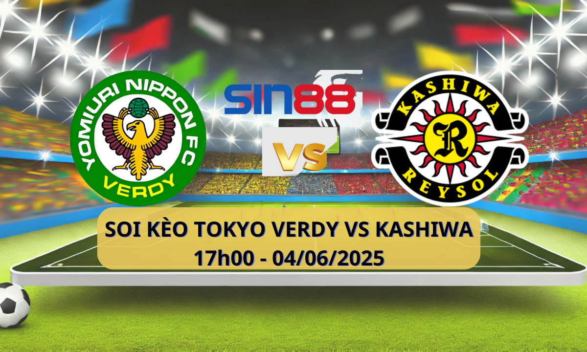 Banner trận đấu Esportes cho Tokyo Verdy vs Kashiwa Reysol